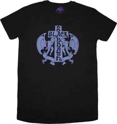 Produktbild von Black Sabbath Longshirt Angels T-Shirt Kleid Dress Ozzy Osbourne Engel Kreuz