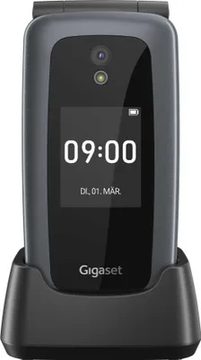Zdjęcie produktu dla Gigaset GL7, Clamshell, Dual SIM, 7,11 cm (2.8"), 2 MP, 1400 mAh, Szary