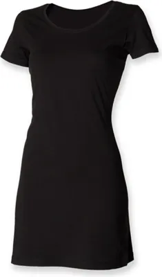 Produktbild von SF Women SK257 | Damen Shirt Women`s T-Shirt Dress - Farbe: Black - Größe: L