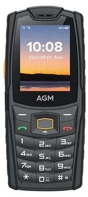 Produktbild von AGM M6, Balken, Dual-SIM, 6,1 cm (2.4"), 0,3 MP, 2500 mAh, Schwarz
