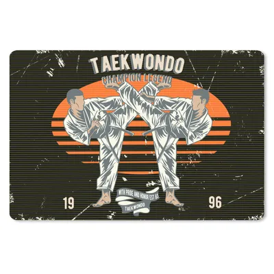 Produktbild von MuchoWow® Mauspad Mousepad Jahrgang - Sport - Taekwondo 27x18 cm - Mousepads - Maus Mat - Pad - Mausunterlage - Büroartikel - Desk Matten