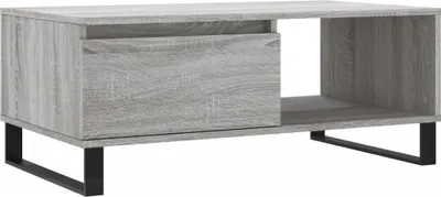 Obrázek produktu pro vidaXL Konferenční stolek Grey Sonoma 90x50x36,5 cm odvozený výrobek ze dřeva