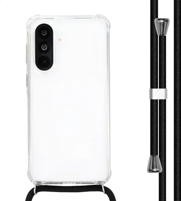 Image de imoshion Coque arrière transparente avec cordon pour Samsung Galaxy A37 (5G) - Noir