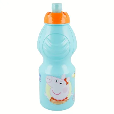 Produktbild von Flasche Stor Blau 400ml Peppa Pig LDPE