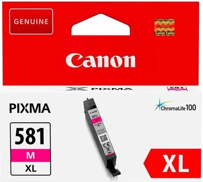 Image de Cartouche d'encre CANON CLI-581M XL, Magenta, 8.3 ml, Originale, ChromaLife100
