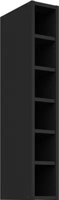 Produktbild von Hängeschrank Regal 15 cm Schwarz matt Küchenzeile Küche SIENA / MONZA / ARONA