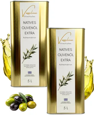 Produktbild von Vassilina Griechisches Natives Olivenöl Extra 2x5 L · Kaltextraktion · Aus traditionellem Familienbetrieb