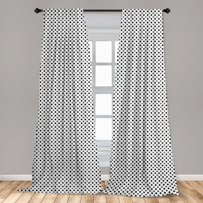 Zdjęcie produktu dla Abakuhaus, zasłony okienne, minimalistyczny styl, zestaw składający się z 2 paneli, wymiary 150 x 175 cm