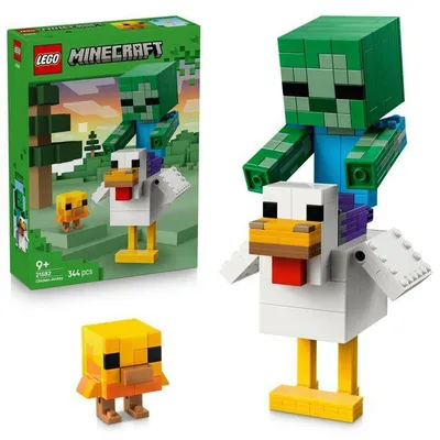 Obrázek produktu pro LEGO Minecraft 21582 Jízda na slepici – stavebnice pro chlapce i dívky od 9 let