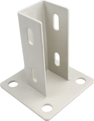 Produktbild von KLAK 40 - Pfostenkonsole Bodenmontage 40x40 Aluprofil inkl. Profil-Verschraubung - 1 Stück