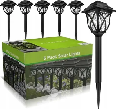 Produktbild von LED-Laternen zum Einstecken, Stehlampe, Gartenbeleuchtung, 6er-Set, 43 cm