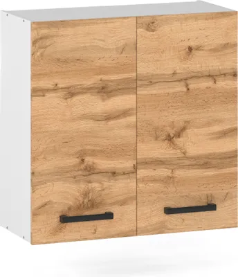 Produktbild von ULWEHOME | Hängeschrank 60 cm Eiche Wotan, Küchenoberschrank mit 2 Türen, Wandschrank Küche, Küchenschrank wandhängend