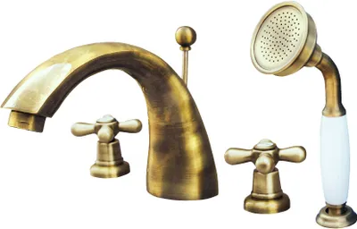 Obrázok produktu pre Slezák-RAV Vaňová batéria MORAVA OLD BRASS, Farba: stará mosadz, Rozmer: 3/8''