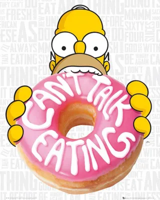Image de Simpsons, The - Mini-Poster - Eating