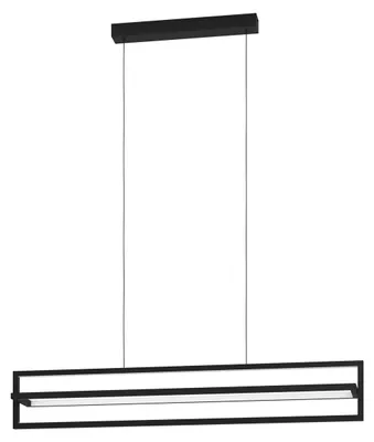 Image de Eglo 900466 SIBERIA LED Lampe à suspendre 34W 780x160mm noir blanc couleur de lumière réglable dimmable