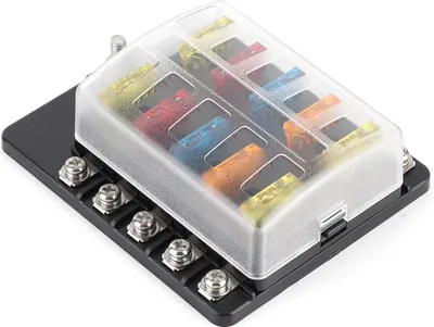 Obrázok produktu pre 10-cestný svorkový poistkový blok s LED indikátorom pre auto, loď