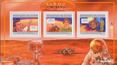 Produktbild von Briefmarken Guinea 2012 Mi 9443-9445 Kleinbogen (kompl. Ausgabe) postfrisch Mars (Bobak Ferdowsi, Atlas V 541)