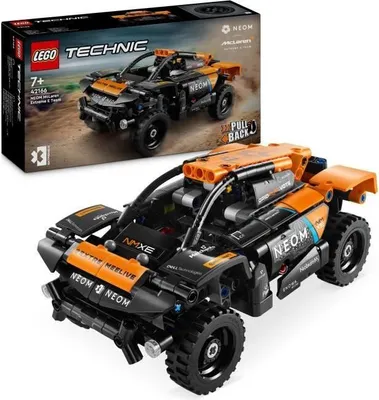 Zdjęcie produktu dla LEGO 42166 Technic, samochód wyścigowy NEOM McLaren Extreme E, pojazd z napędem z tyłu, zabawka dla dzieci, do samodzielnego złożenia