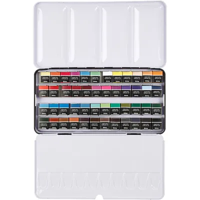 Produktbild von Pigment Art Sada akvarelových barev Pigment Art Aqua, 48 1/2 kelímku