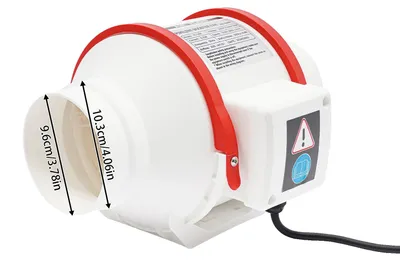 Immagine prodotto di Ventilatore in linea per condotti, velocità regolabile, telecomando, BIANCO