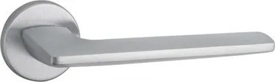 Image de Paire de béquilles Boston pour porte, carré 7mm, chromé satiné - THIRARD