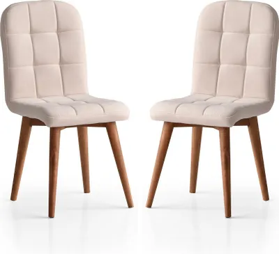 Immagine prodotto di Skye Decor, Retro - 708, set di sedie (2 pezzi), 100 % SPARRHOLZ, crema, 41 x 51 x 88 cm