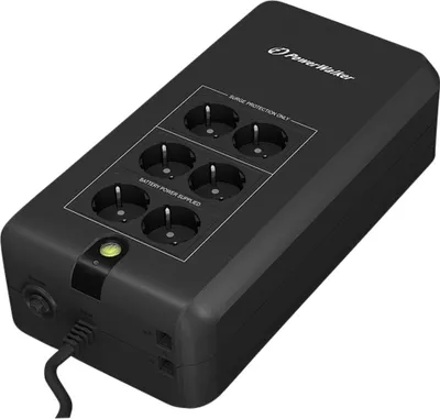 Image de PowerWalker VFD 800 APFC - Onduleur - CA 220/230/240 V - 420 Watt - 800 VA 7 Ah - Ports de sortie : 6