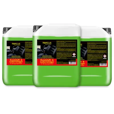 Produktbild von ABACUS® Tornador Lederreiniger, Tornador Kunststoffreiniger, gebrauchsfertig für Reinigungspistolen 3 x 5L Kunststoff- & Lederreiniger Gebrauchsfertig
