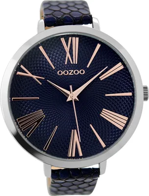 Obrázek produktu pro Oozoo kožené dámské hodinky analogové quartzové hodinky náramek modré Hodinky D2UOC9218A
