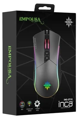 Image de INCA Gaming Mouse IMG-GT19 4800 DPI, RGB, 7 boutons, USB, SW retail