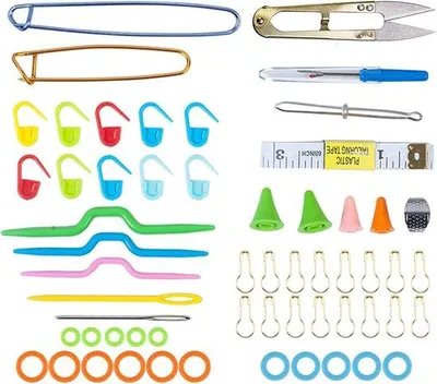 Obrázok produktu pre Súprava na pletenie pre začiatočníkov, vlna, ihlice 35 cm, príslušenstvo