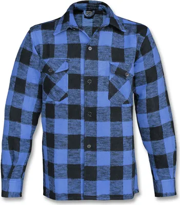 Produktbild von Mil-Tec Holzfällerhemd schwarz / blau L