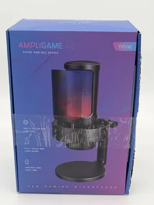 Immagine prodotto di Microfono da gaming FIFINE Ampligame A8 RGB, nero