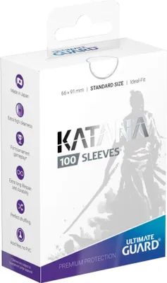 Produktbild von Ultimate Guard Katana Sleeves Standardgröße Schwarz (100)