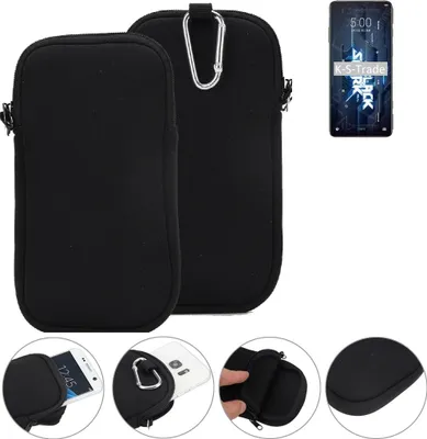 Produktbild von K-S-Trade Neopren-Hülle Handyhülle kompatibel mit Xiaomi Black Shark 5 Pro Schutzhülle Neoprenhülle Sleeve Schutz-Hülle Gürtel Tasche Case