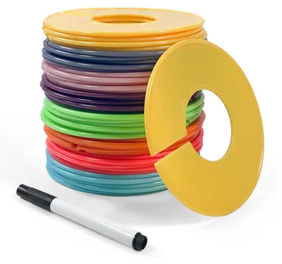 40 Kleiderbügel-Größenmarkierer, rund, für Kleiderschrank-Organizer
