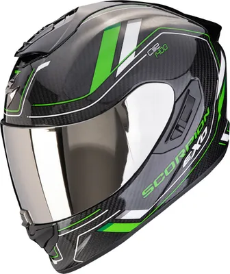 Obrázek produktu pro Helma Scorpion Exo-1400 Evo 2 Carbon Air Mirage, černá/zelená, 2XL (63/64)