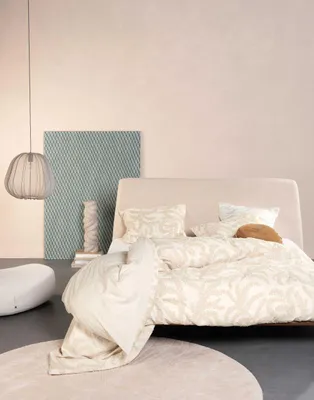 Produktbild von Essenza Satin-Bettwäsche-Garnitur Eleria Farbe Oatmeal Größe 135x200+80x80