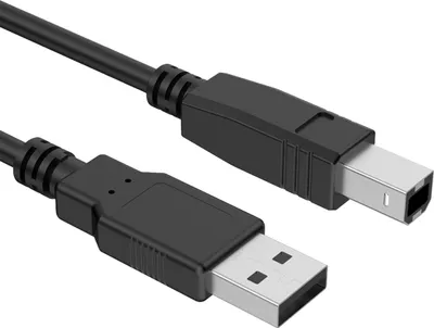 Produktbild von Force Power, USB-B auf USB-A Druckerkabel 2.0 3 m, Schwarz