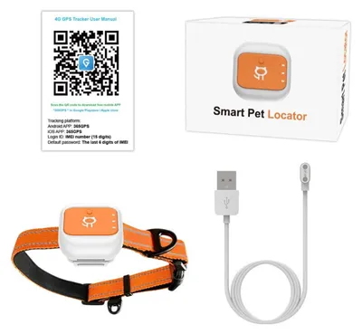 Produktbild von INF G01 Katzen GPS Tracker, PC+ABS, 11.5x8x6.5cm, 4G Ortung, Geofence, SOS