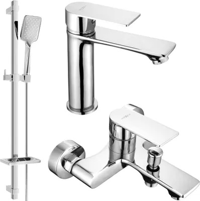 Produktbild von Mexen Royo DQ62 Badewannenset, Chrom - 72203DQ62-00
