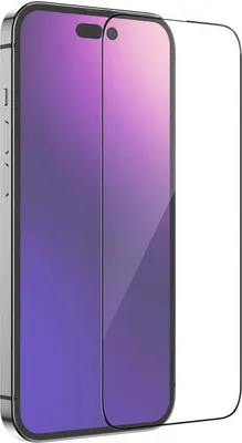 Produktbild von Bizon Glass Edge 2 Panzerglas für iPhone 14 Pro, schwarz