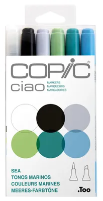 Immagine prodotto di Pennarello COPIC ciao set di 6 "Mare"