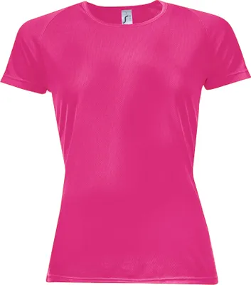 Produktbild von SOLS Sporty Damen T-Shirt, kurzärmlig PC2152 (XL) (Neonpink)
