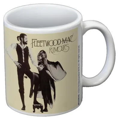 Produktbild von Fleetwood Mac - "Rumours" Kaffeebecher PM12319 (12 cm x 8,7 cm x 10,5 cm) (Weiß/Weiß/Schwarz/Schwarz/Cremefarbe/Cremefarbe)