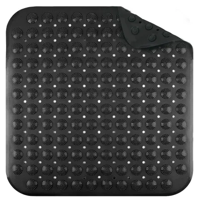 Image de Tapis de douche antidérapant, 48 x 48 cm, avec ventouses, lavable en machine, pour la douche