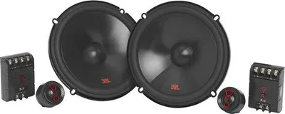 Image de Système d'enceintes 2 canaux pour voiture - Ensemble d'enceintes à composants de 250 watts - Enceintes intérieures et tweeters de 6,5 pouces