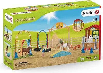 Immagine prodotto di Schleich® 72149 Schleich® Farm World 72149 Agility bei der Pferdebox Spielfiguren-Set
