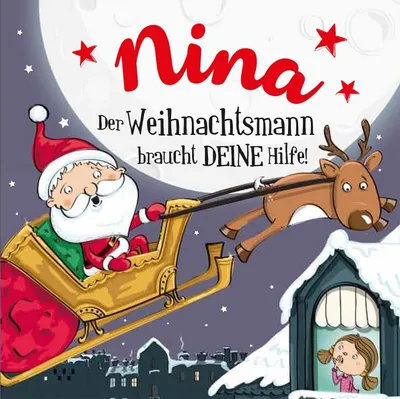 Produktbild von Namens-Weihnachtsbuch - Deine persönliche Weihnachtsgeschichte mit Namen Nina