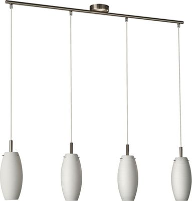 Massive 37166/31/10 Suspension light, Weiß, Glas, E14, 8W, 60W, 1.05 cm